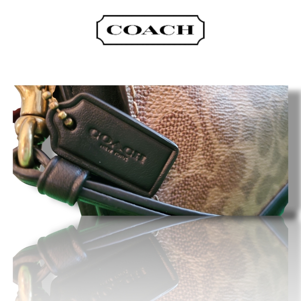 Coach Dreamer Signature Canvas Black & Brown Clutch Wristlet 73958 COA Included - Picture 15 of 17